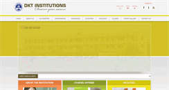 Desktop Screenshot of dktinstitutions.com