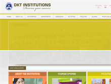 Tablet Screenshot of dktinstitutions.com